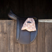 Supreme Products Dotty Fleece Stirrup Covers - Luxurious Latte