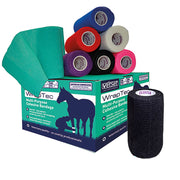 Vetset Wraptec Cohesive Bandage - 100Mm - Black