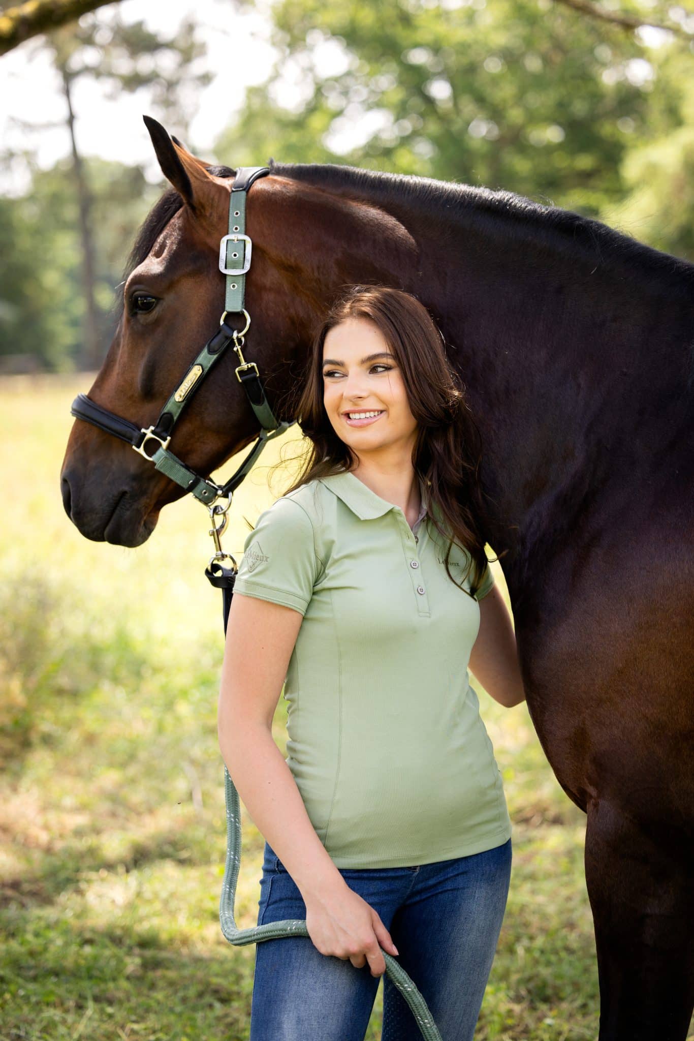 LeMieux Classique Polo Shirt - Fern image 5
