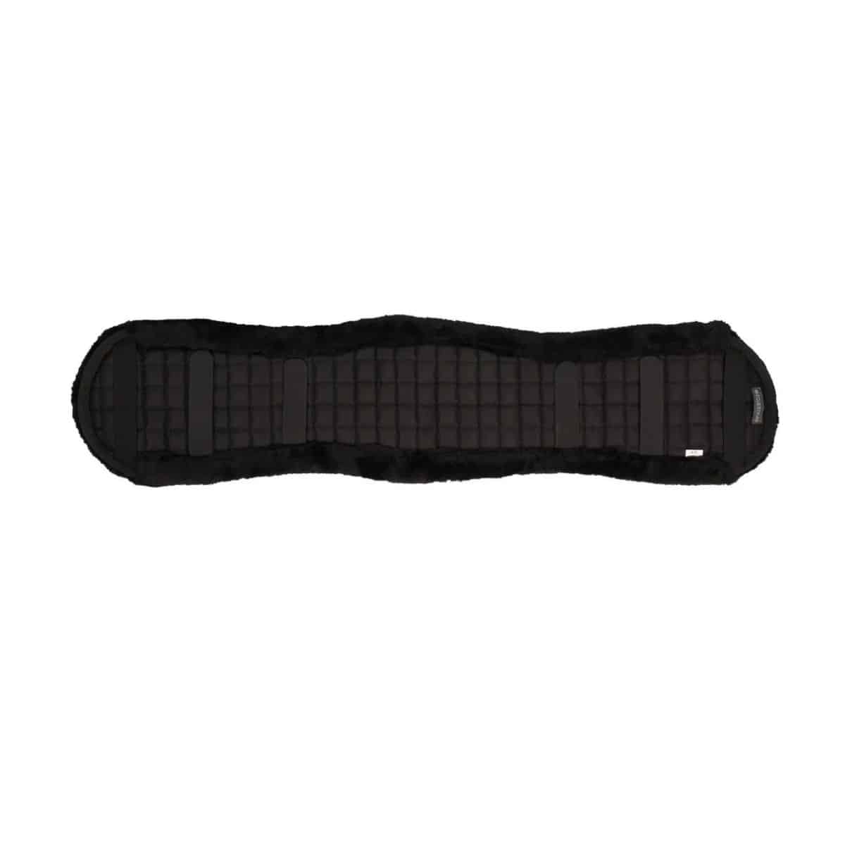 Hy Equestrian Dressage Fleece Girth Cover - Black/Black, 33" image