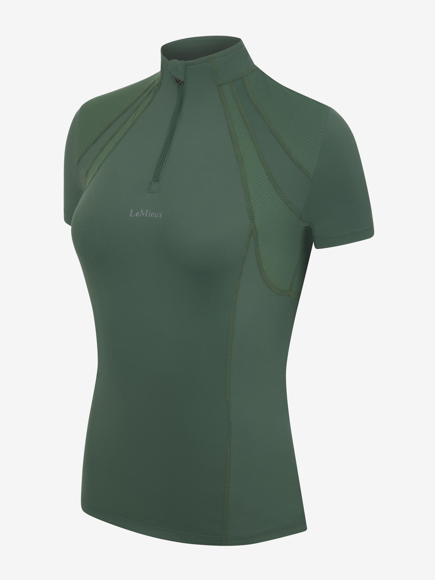 LeMieux Mia Mesh Short Sleeve Base Layer - Hunter Green image 0