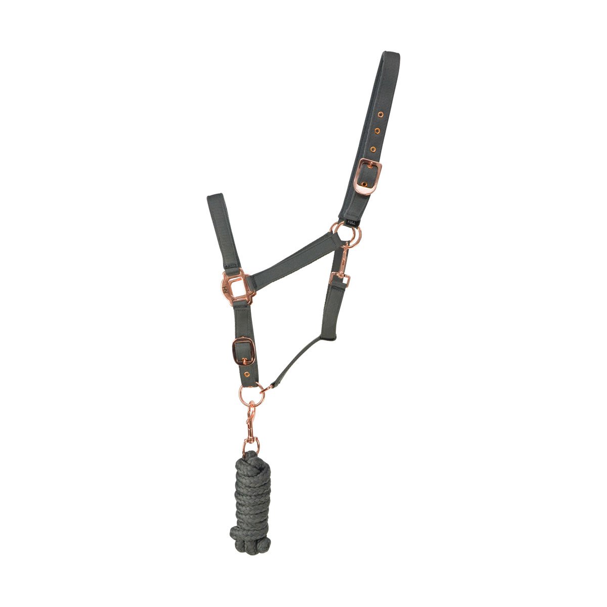 Hy Equestrian Rose Gold Headcollar and Lead Rope image 1
