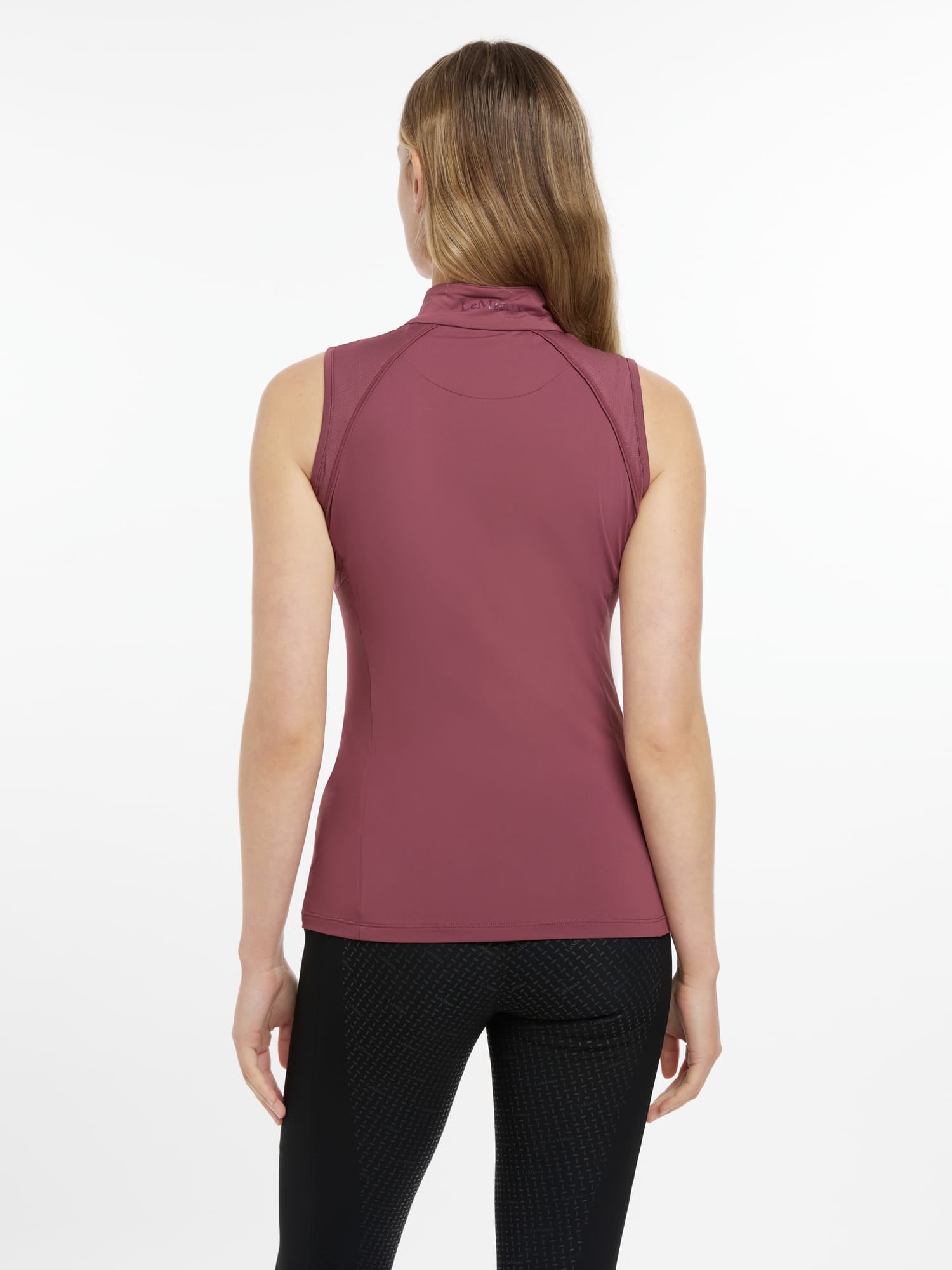 LeMieux Maria Mesh Sleeveless Baselayer - Rosewood image 1
