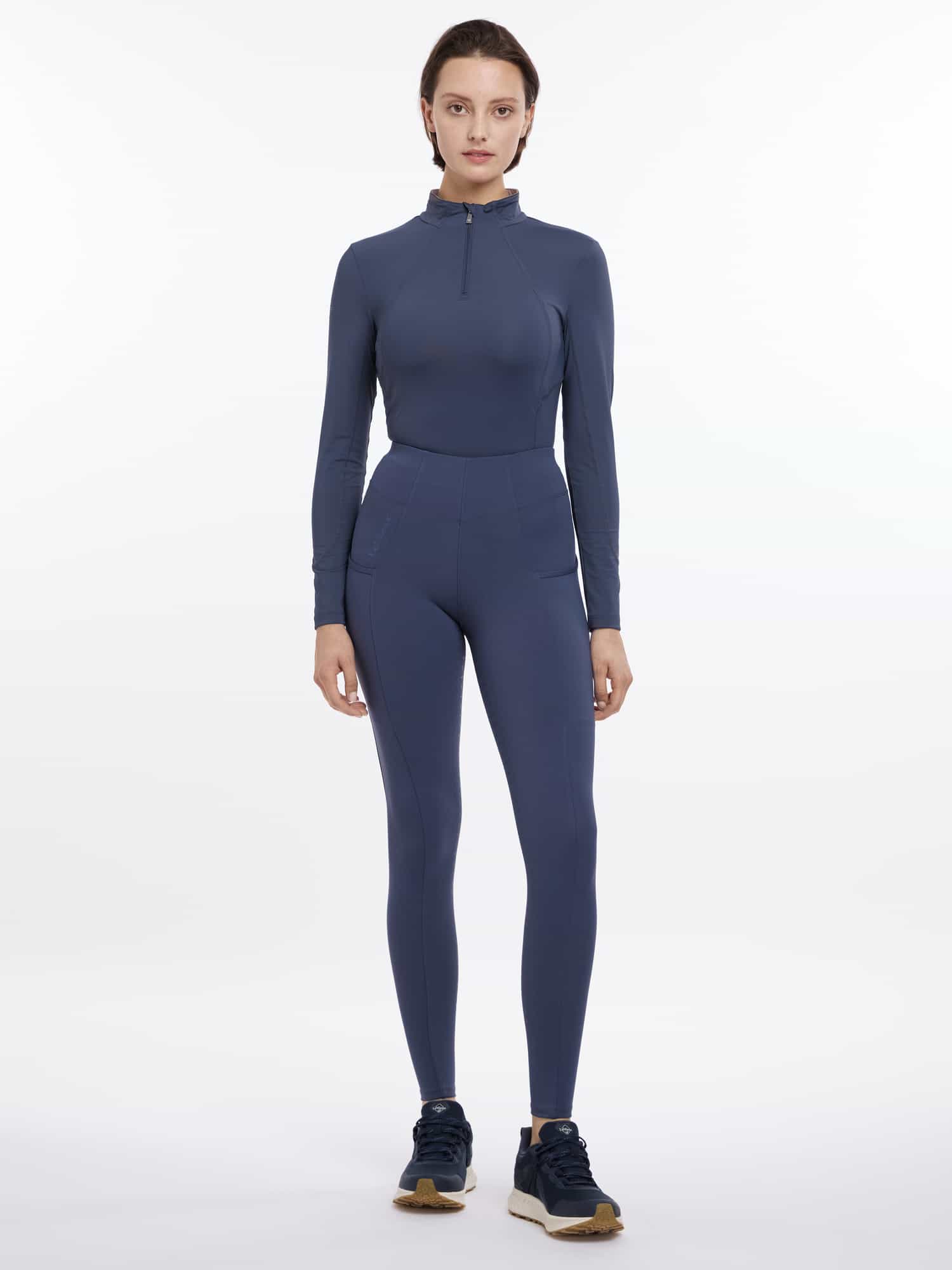 LeMieux Naomi Pull On Breeches - Dusk Blue image 1