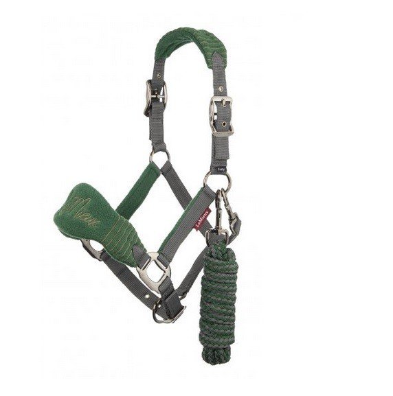 LeMieux Vogue Headcollar & Leadrope - Hunter Green - Cob image