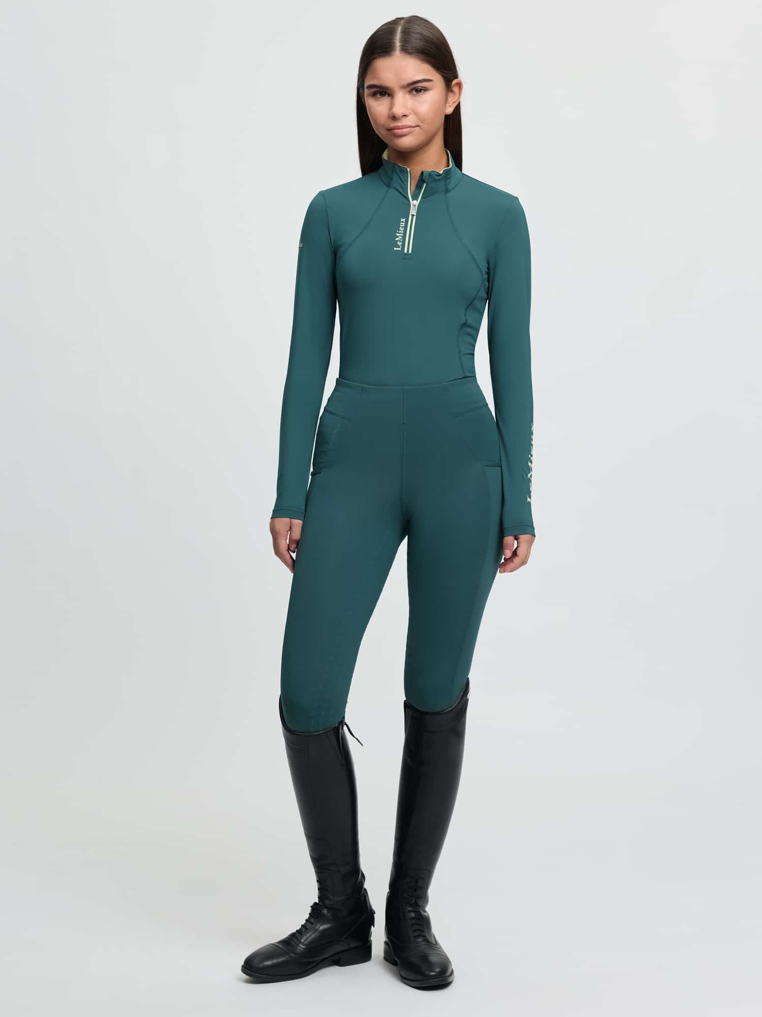 LeMieux Young Rider Classique Base Layer - Jungle image 3
