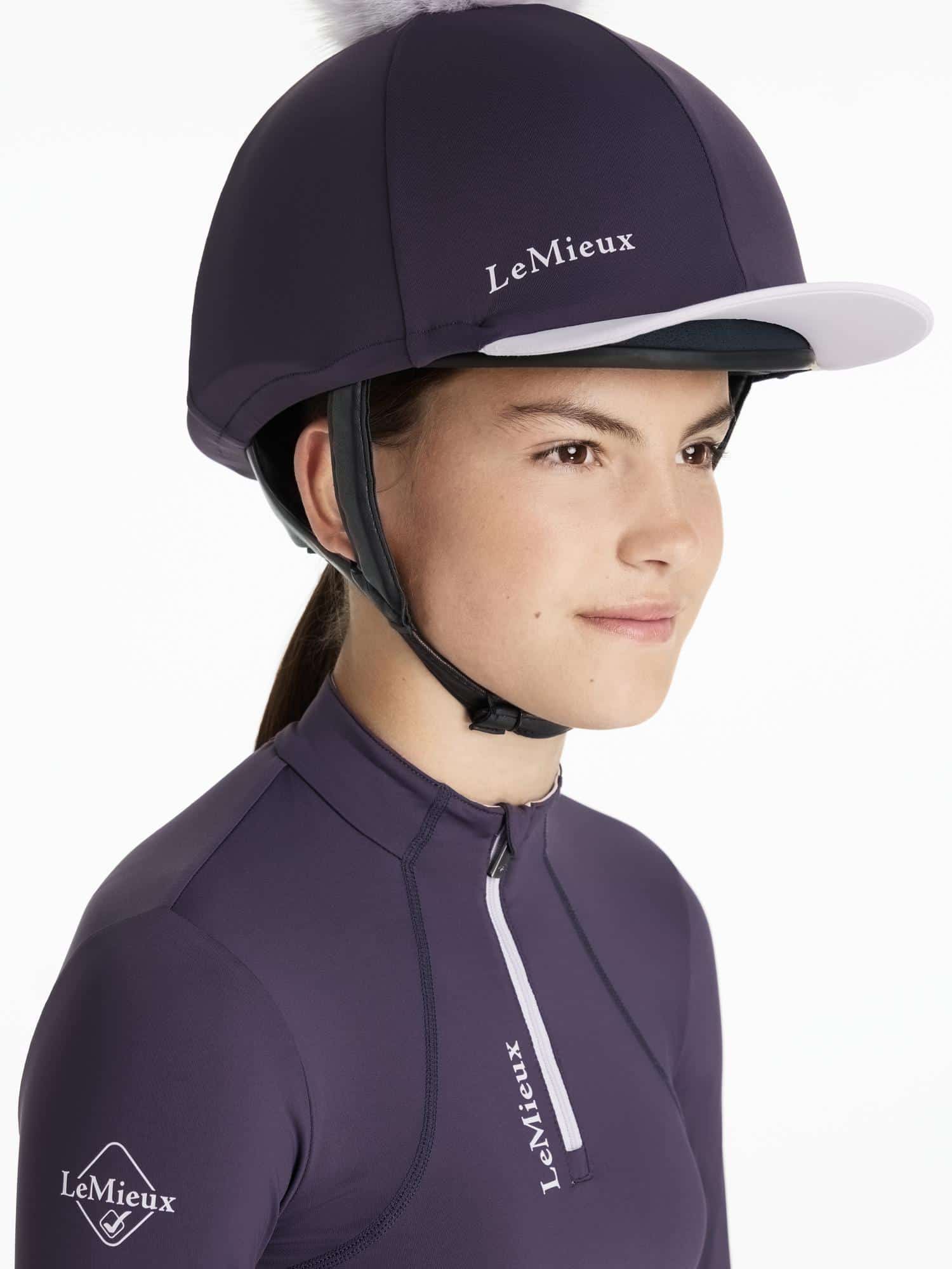 LeMieux Classique Pom Hat Silk - Juniper image 1
