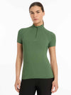 LeMieux Mia Mesh Short Sleeve Base Layer - Hunter Green image 2