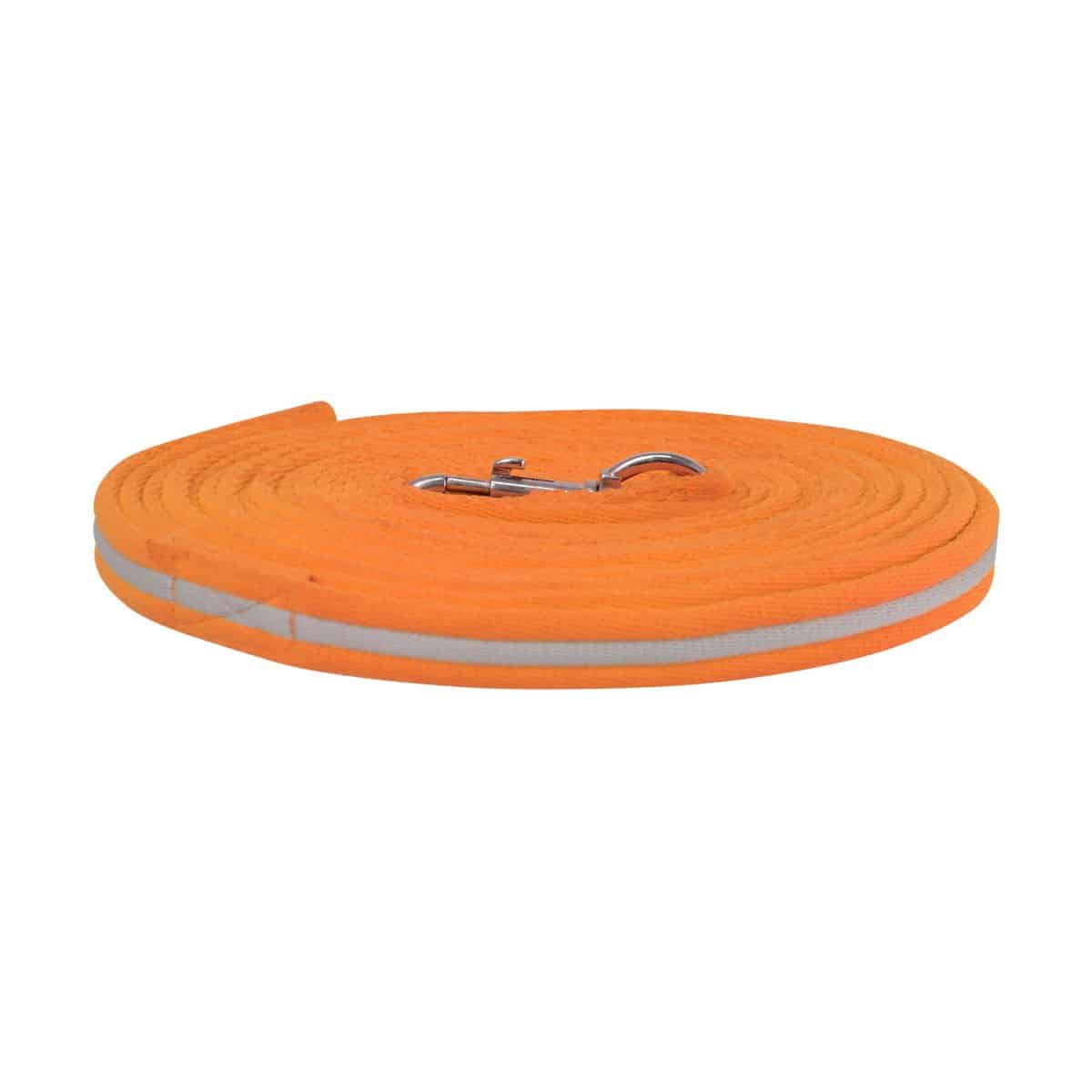 Hy Equestrian Reflector Lunge Rein - Orange image
