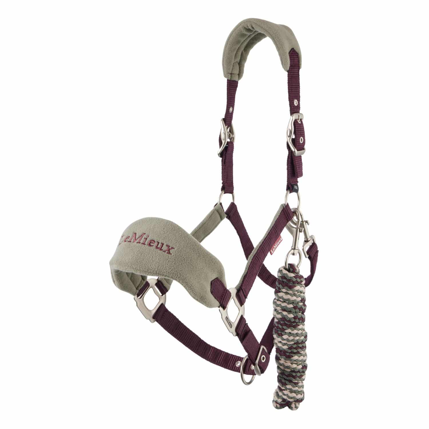 LeMieux Mini Vogue Headcollar & Leadrope - Damson image 0