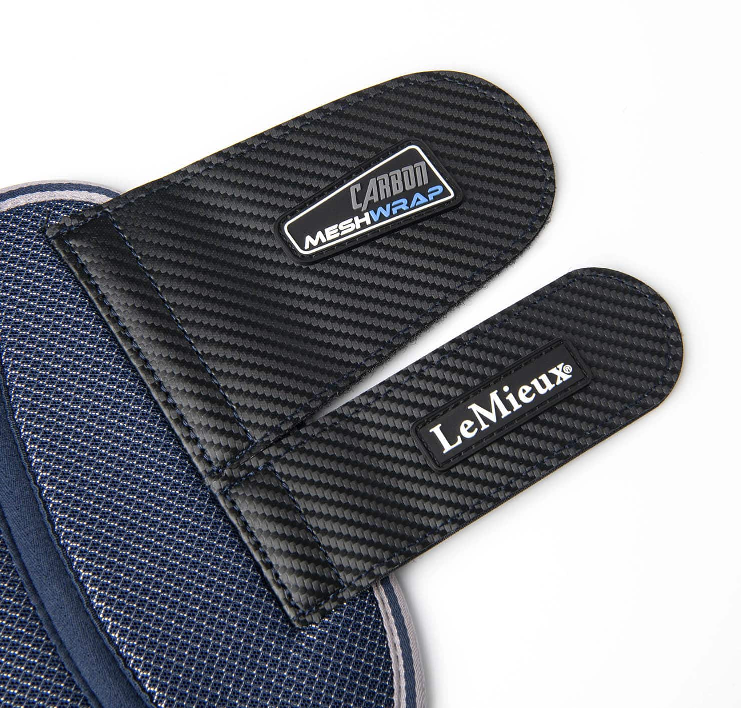 LeMieux Carbon Mesh Wrap Boots - Navy image 2