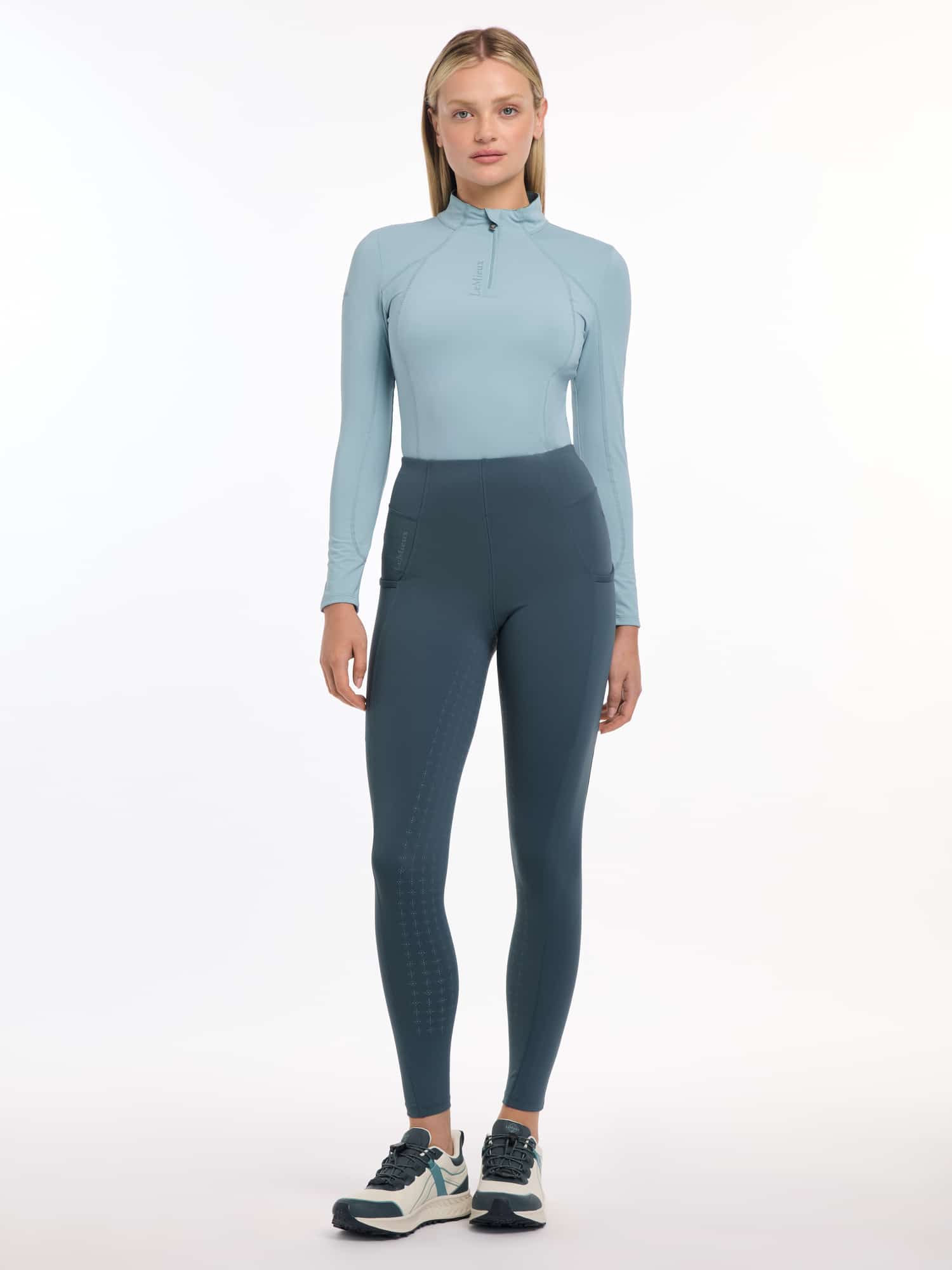 LeMieux Naomi Pull On Breeches - Petrol image 2