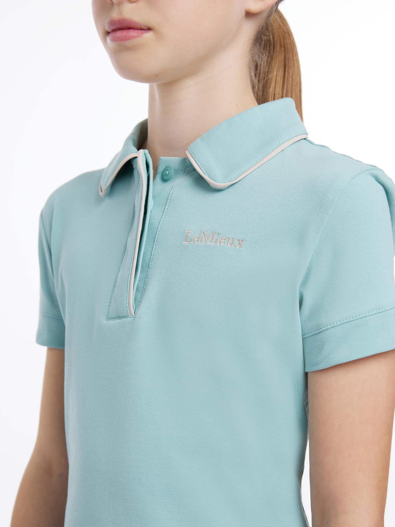 LeMieux Young Rider Polo Shirt - Aqua image 1