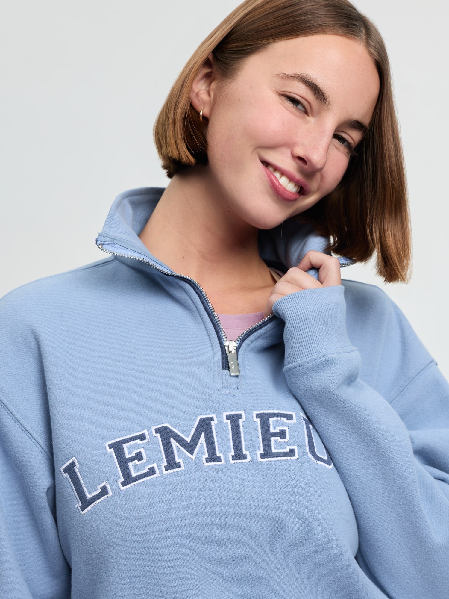 LeMieux Kelsie Quarter Neck Sweat - Powder Blue image 2