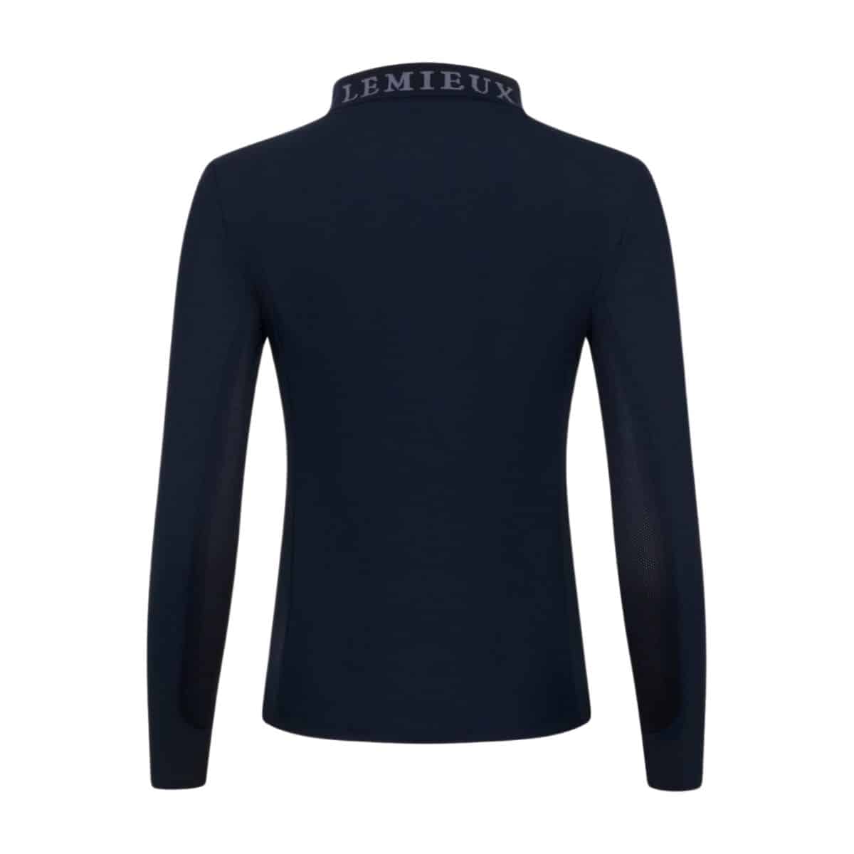 LeMieux Long Sleeve Sport Polo Shirt - Navy image 3