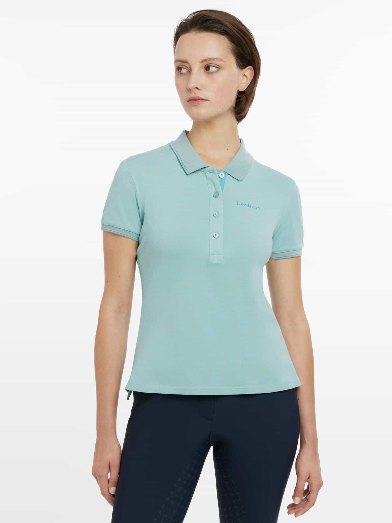 LeMieux Classique Polo Shirt - Aqua image 2