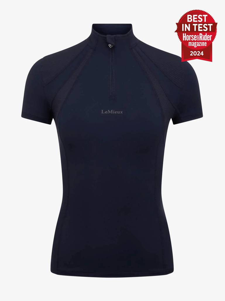 LeMieux Mia Mesh Short Sleeve Base Layer - Navy image 0