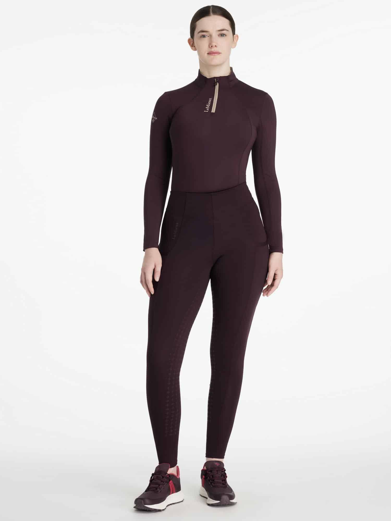LeMieux Naomi Pull On Breeches - Damson image 4
