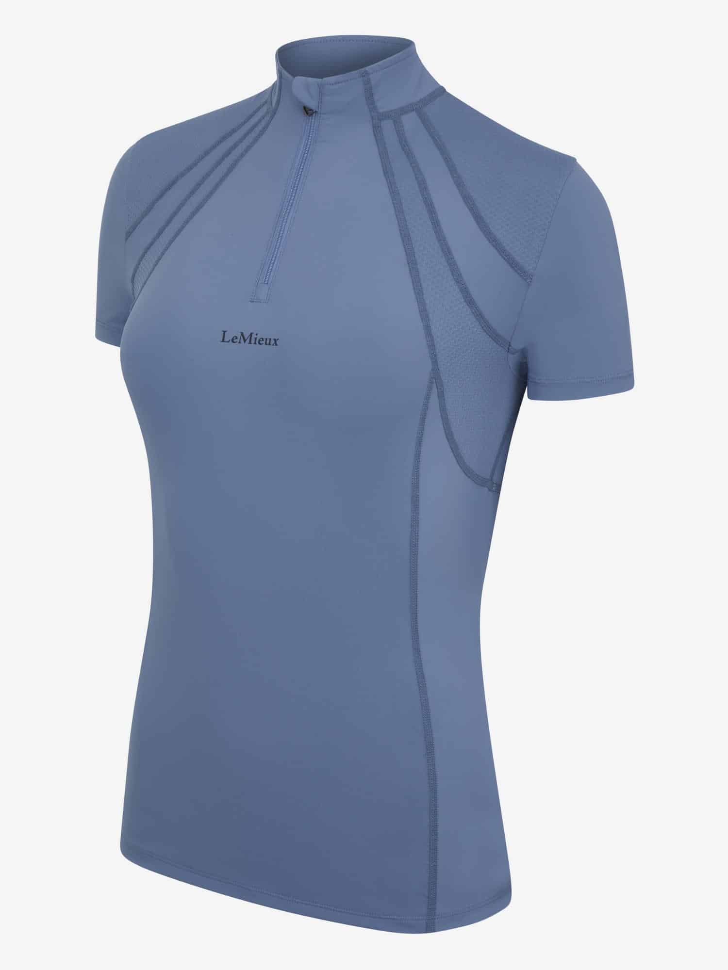 LeMieux Mia Mesh Short Sleeve Base Layer - Ice Blue image 1