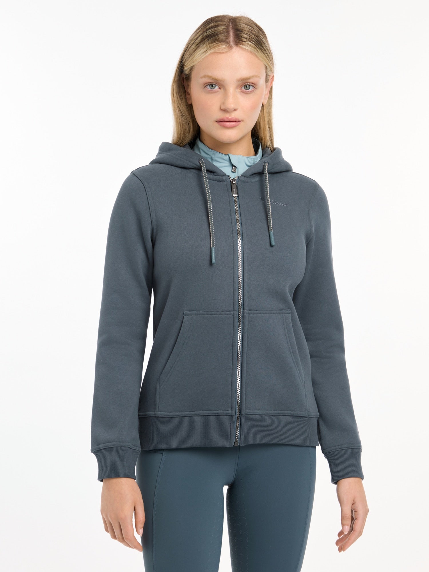 LeMieux Elle Zip Through Hoodie - Petrol image 5