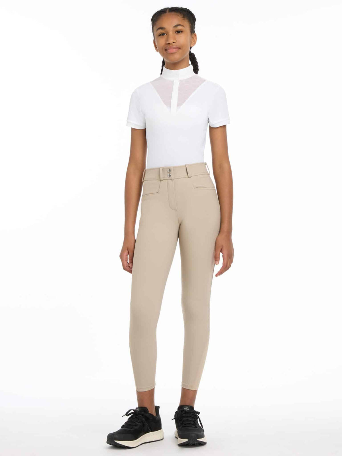 LeMieux Young Rider Izzy Full Seat Breeches - Almond image 4