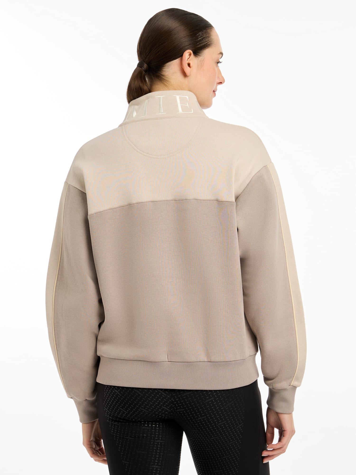 LeMieux Kali Quarter Zip Sweat - Ash/Stone image 2