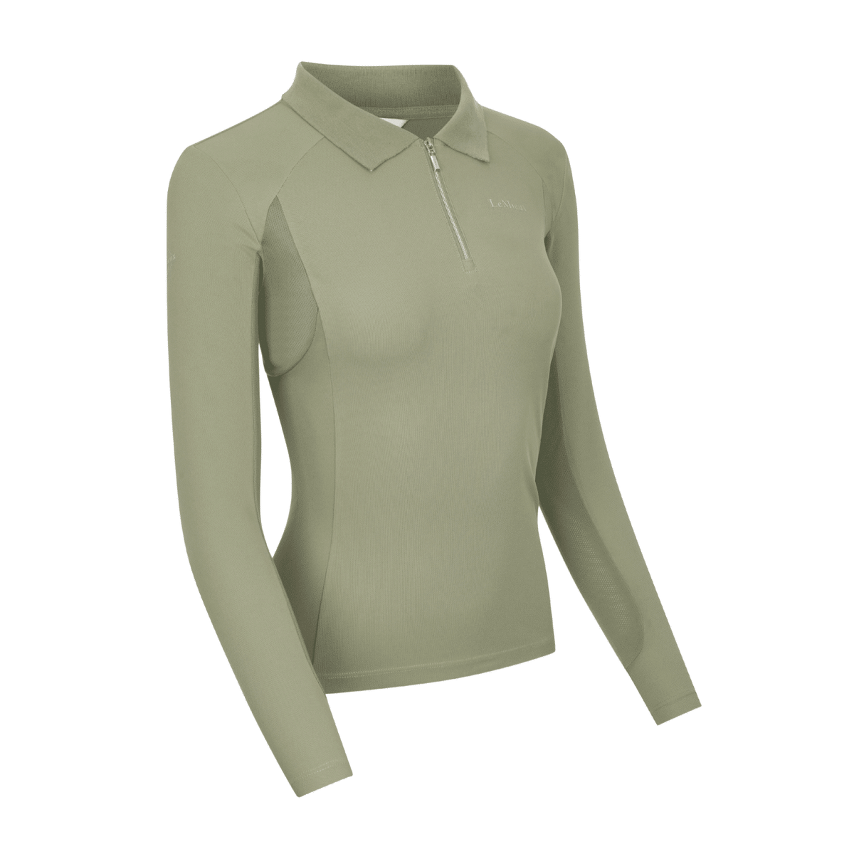 LeMieux Long Sleeve Sport Polo Shirt - Fern image 3