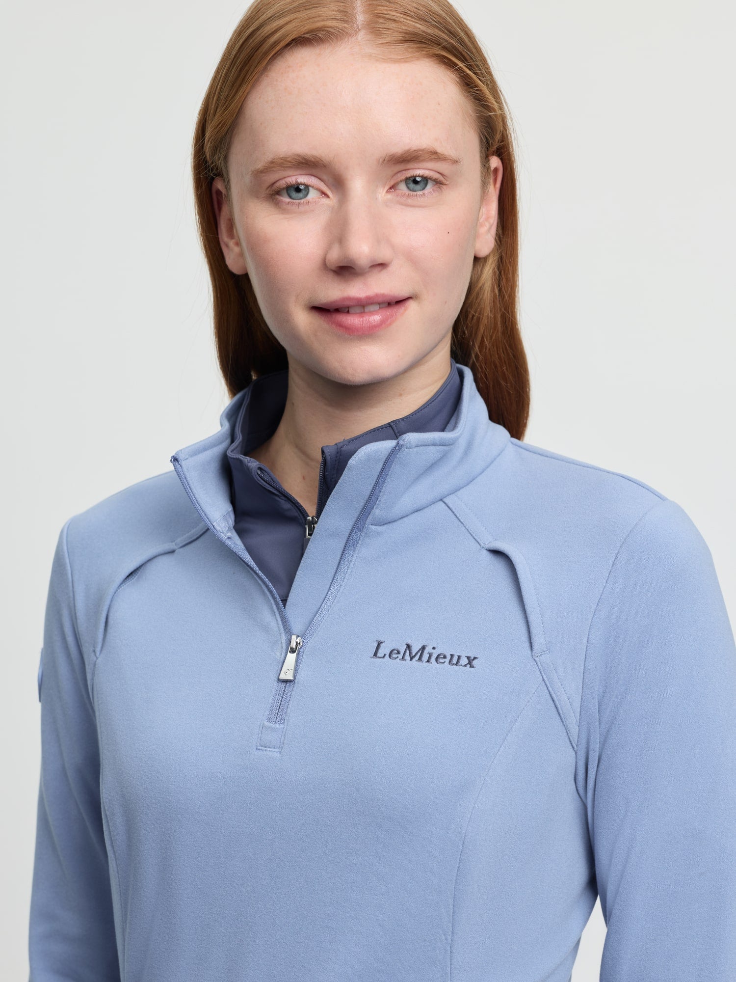 LeMieux Frances Quarter Zip Fleece - Powder Blue image 4