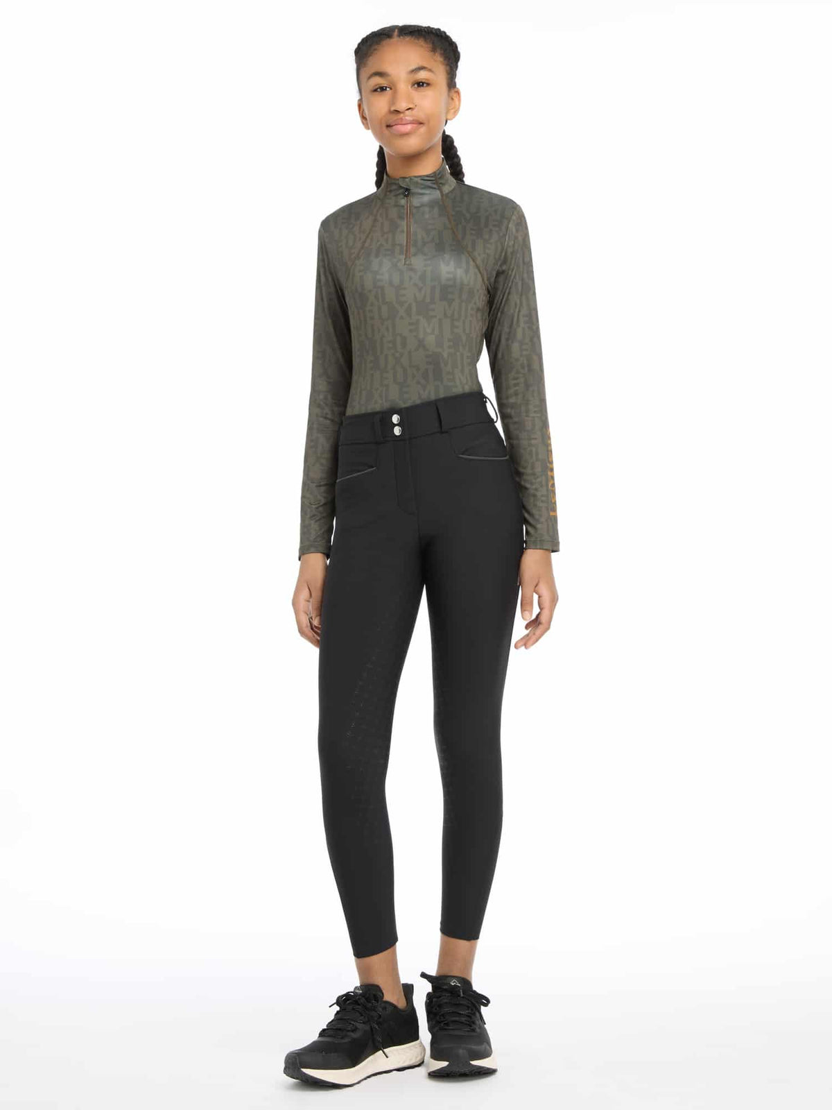 LeMieux Young Rider Izzy Full Seat Breeches - Black image 4