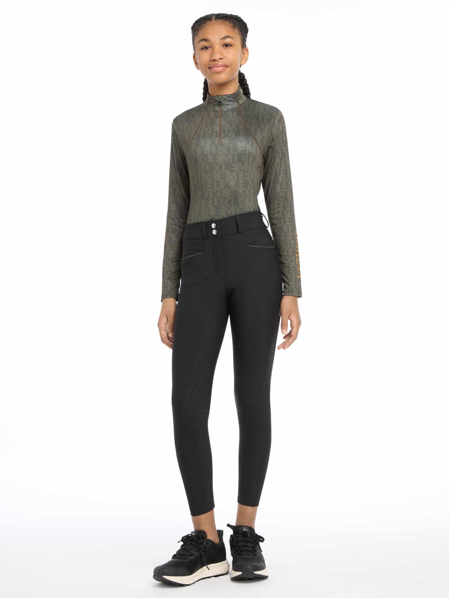 LeMieux Young Rider Izzy Full Seat Breeches - Black image 4