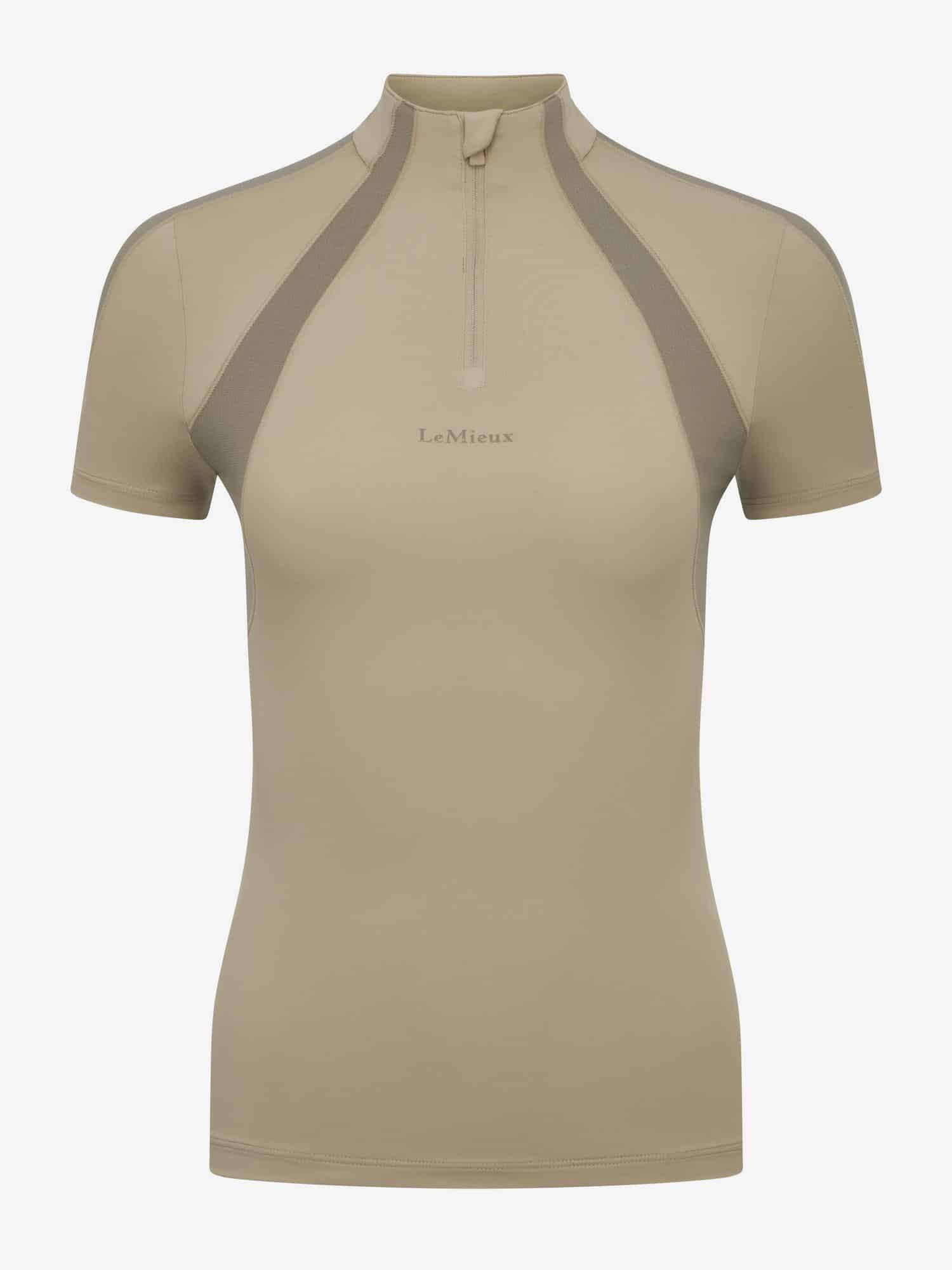 LeMieux Maria Mesh Short Sleeve Baselayer - Almond image 0
