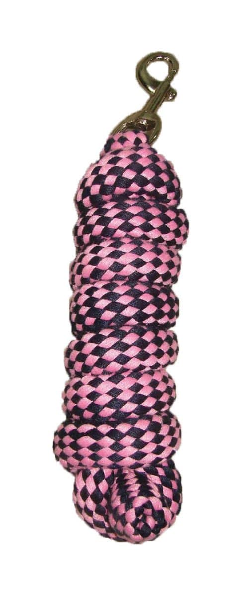 Hy Equestrian Extra Thick Extra Soft Lead Rope - Navy/Pink image
