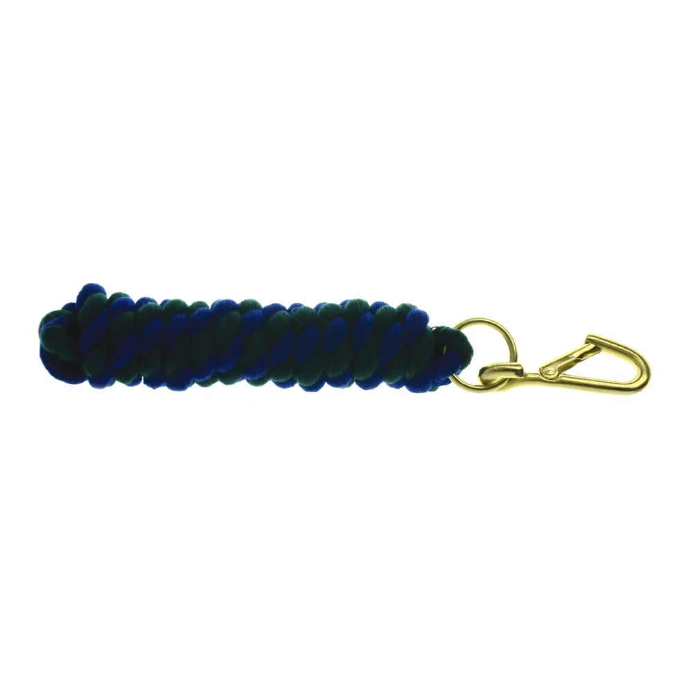 Hy Equestrian Two Tone Twisted Lead Rope - Royal/Green image