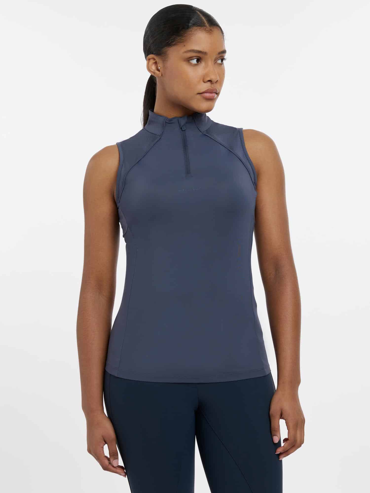 LeMieux Maria Mesh Sleeveless Baselayer - Dusk Blue image 1