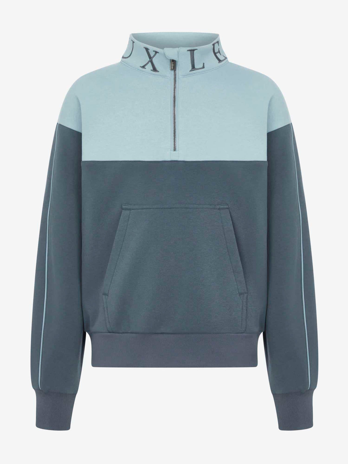 LeMieux Young Rider Kate Quarter Zip Sweat - Petrol/Glacier image 2