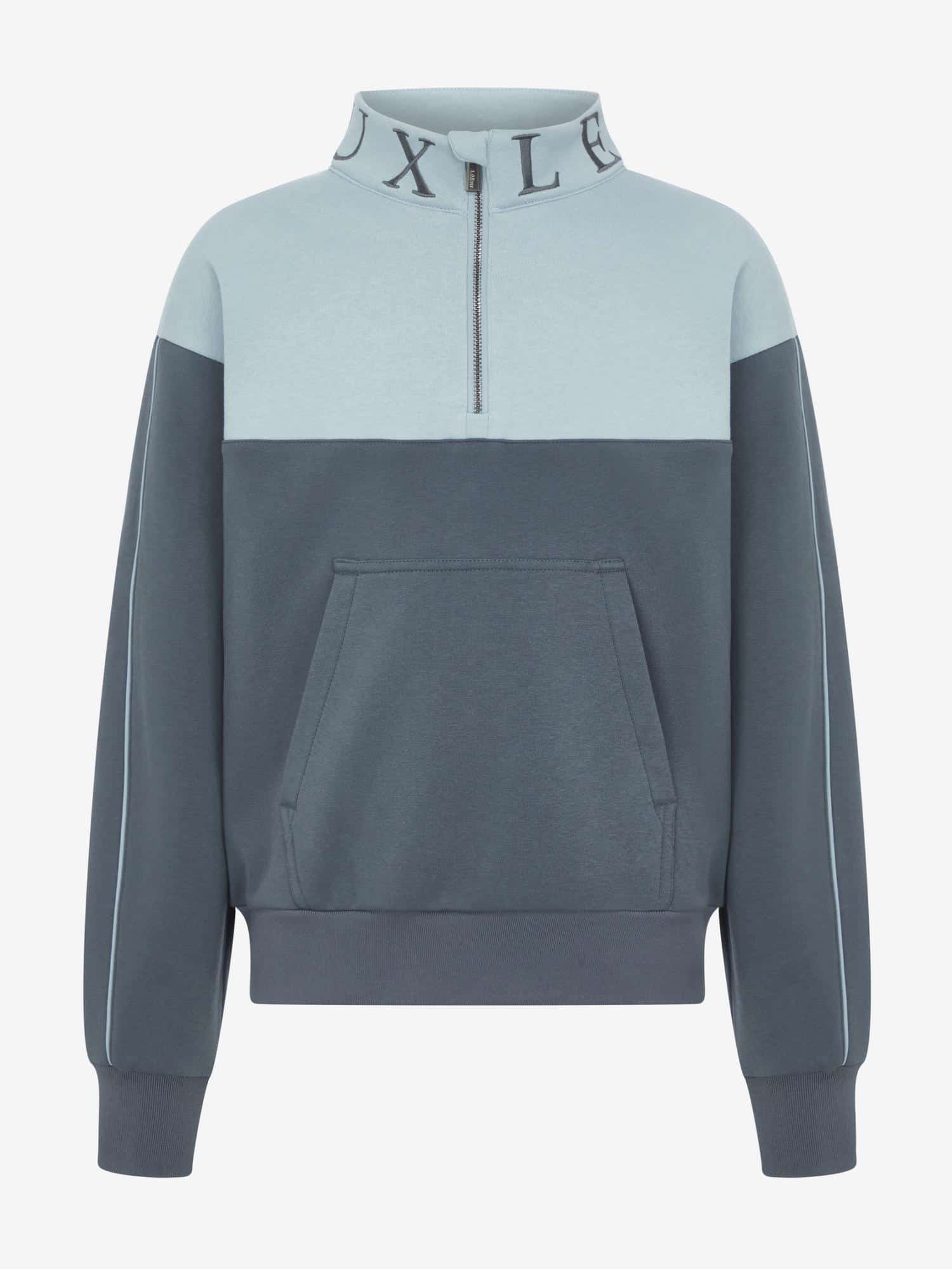 LeMieux Young Rider Kate Quarter Zip Sweat - Petrol/Glacier image 2