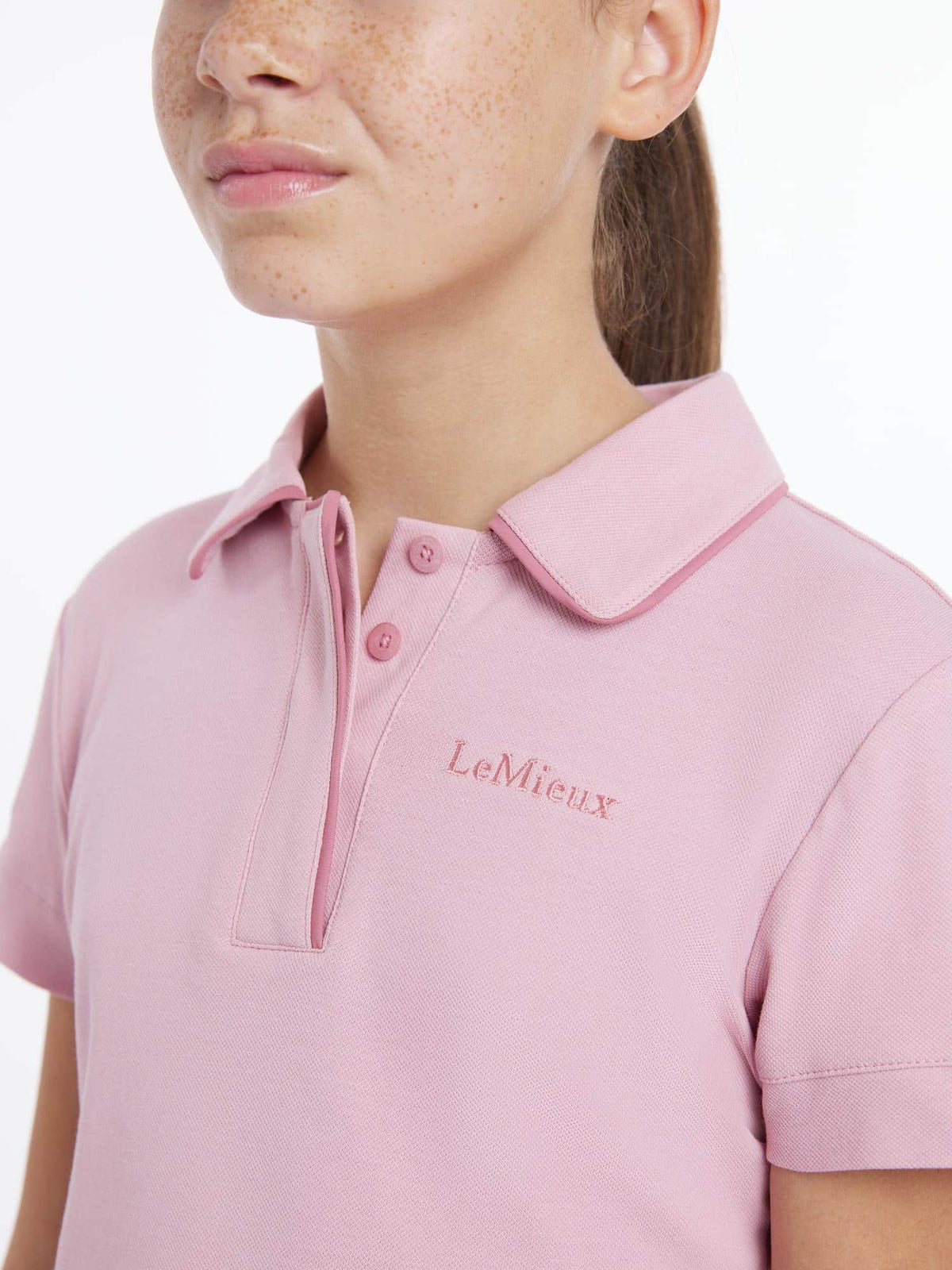 LeMieux Young Rider Polo Shirt - Blossom image 2