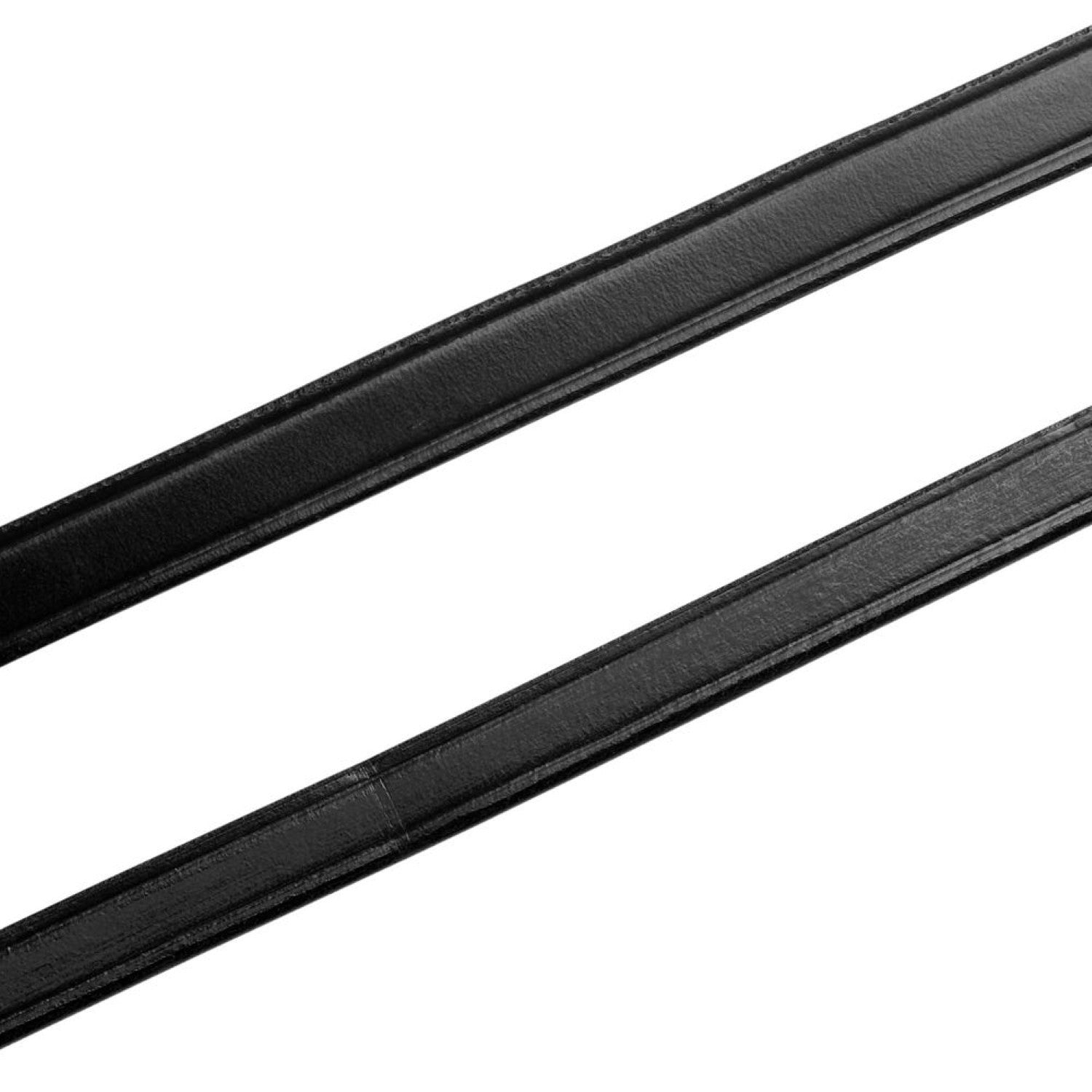 Hy Equestrian Plain Leather Reins - Black